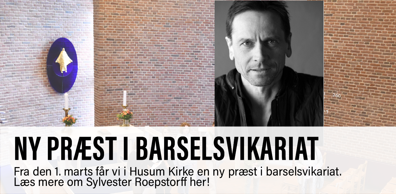 Billede af ny barselsvikarpræst i Husum Kirke fra den 1. marts 2026