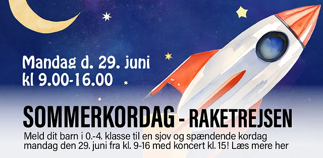 Billede med link til sommerkordag den 29. juni klokken 9-16
