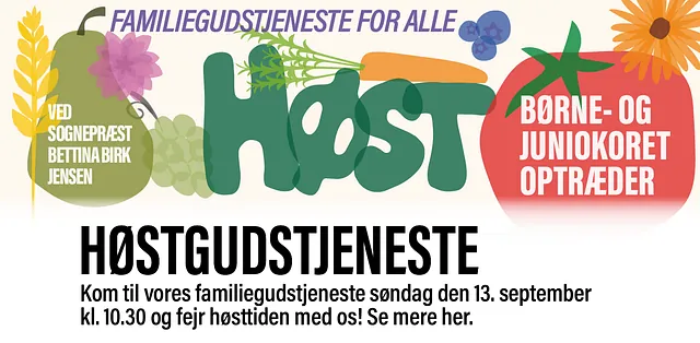 Billede af høstgudstjenesteplakat med link til info