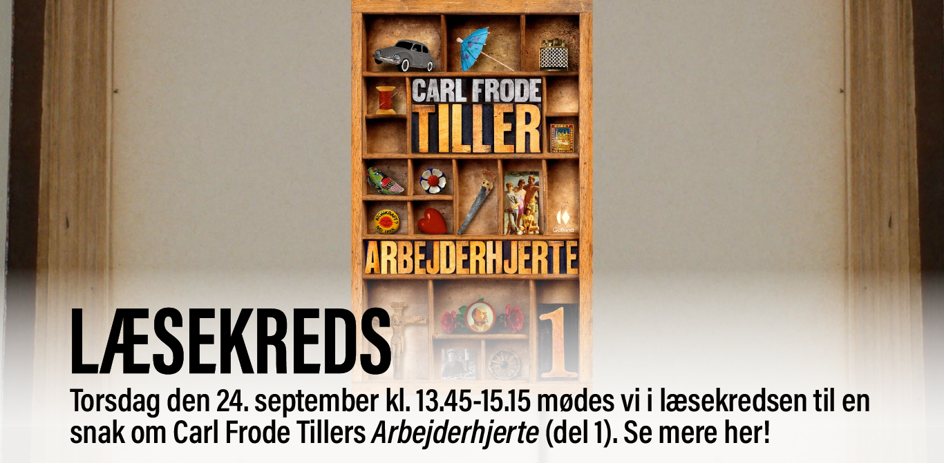 Billede med bogen for septembers læsekreds den 24. september kl. 13.45