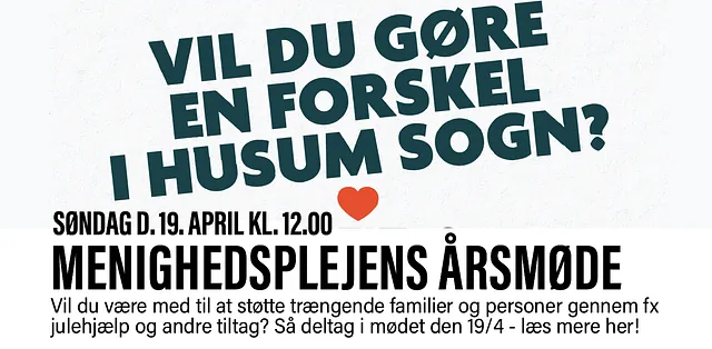 Årsmøde for menighedsplejen i Husum Kirke