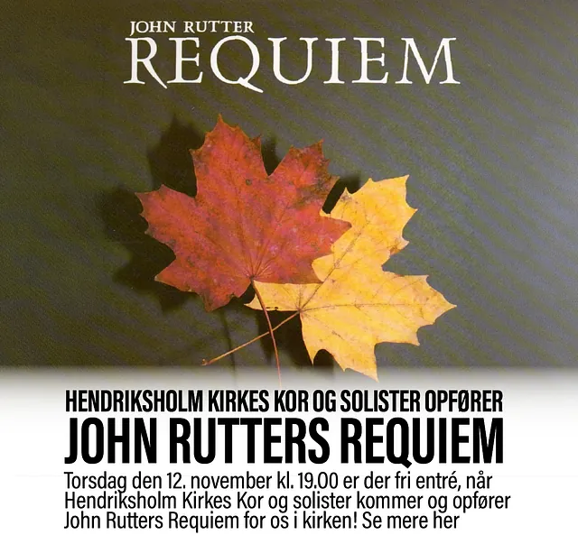 Billede af Rutters Requiem, koncert med Hendriksholm Kirkes Kor med link til info